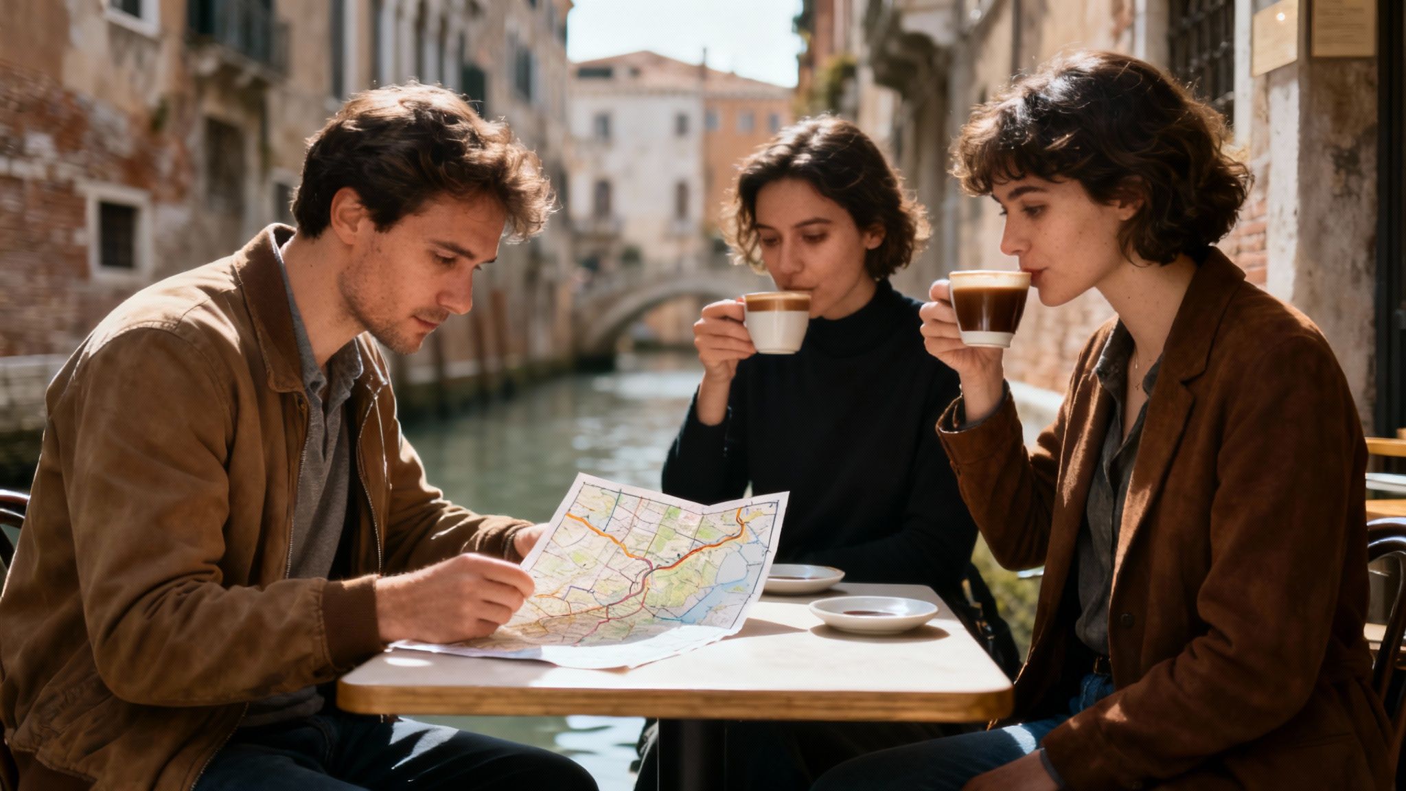 Een gezellige straat met terrassen in een Nederlandse stad