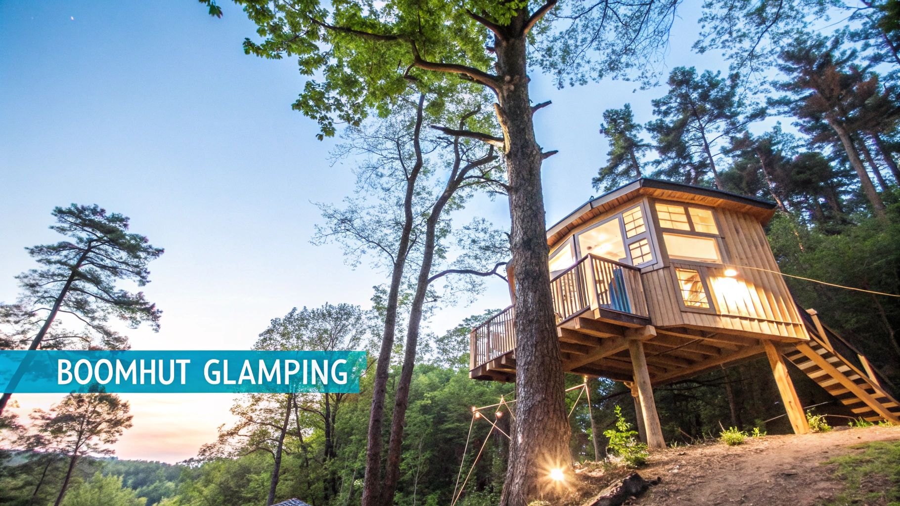 Overnight Glamping in Treehouses