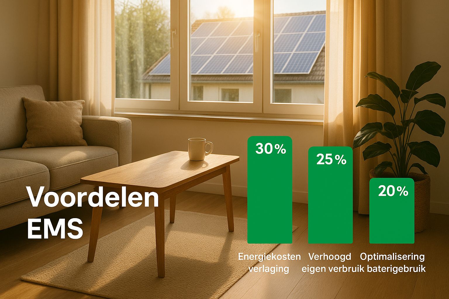 Infographic about energie management systeem thuis