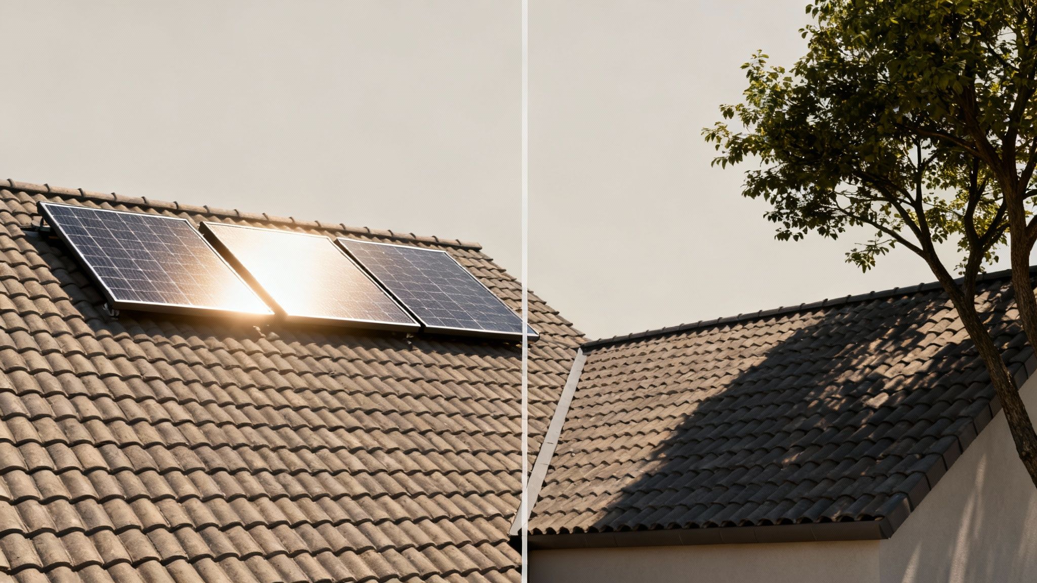 Een hand die munten vasthoudt met zonnepanelen op de achtergrond.