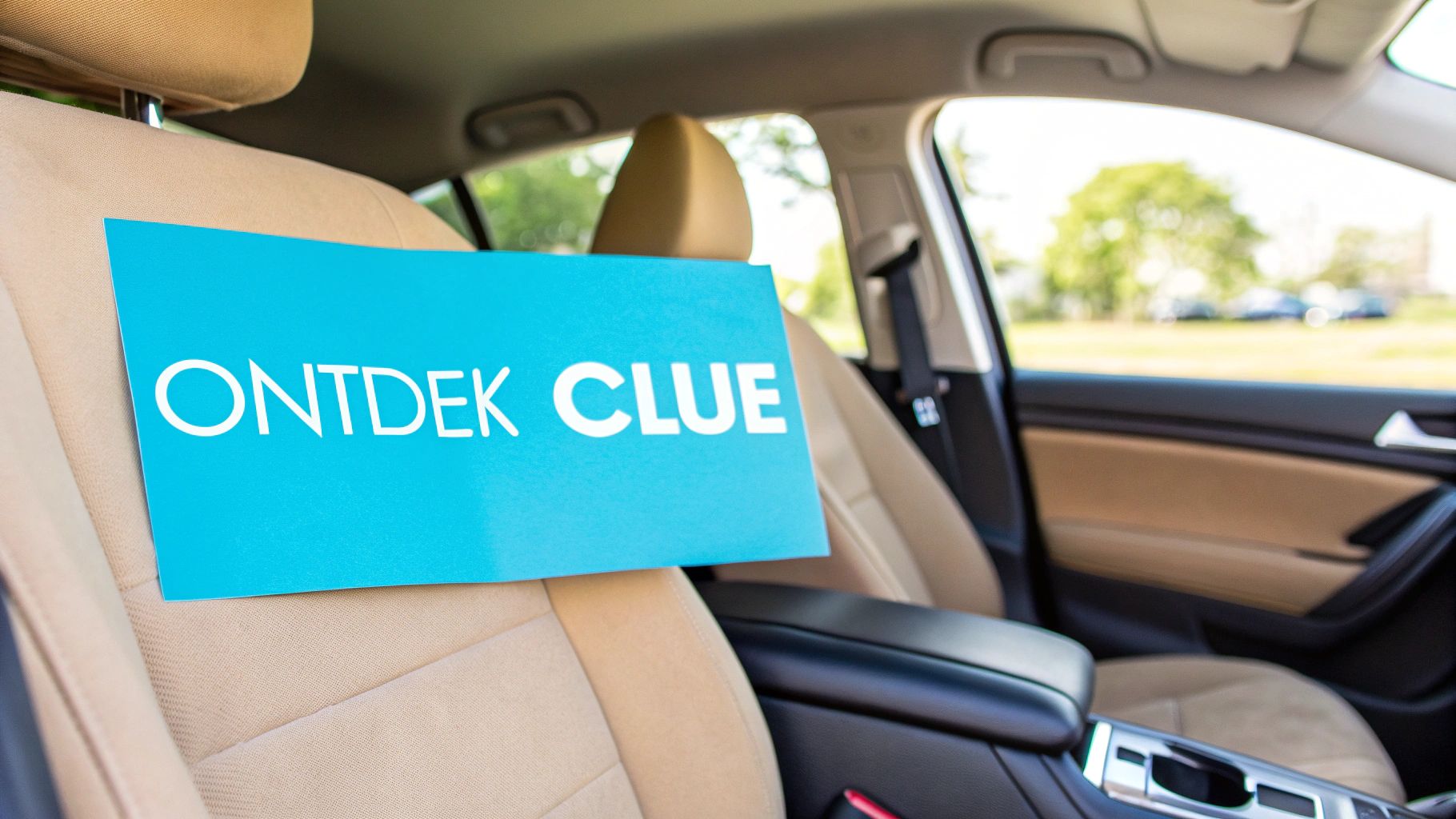 Gezin in auto
