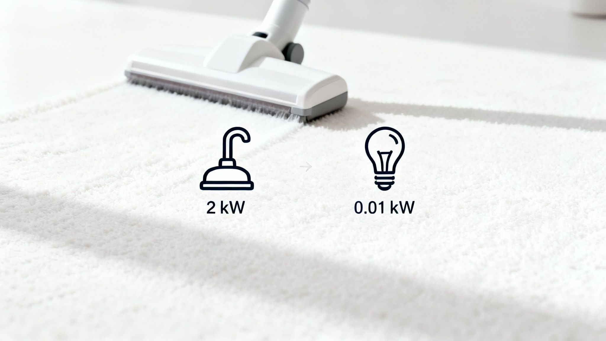Moderne, energiezuinige apparaten in een keuken