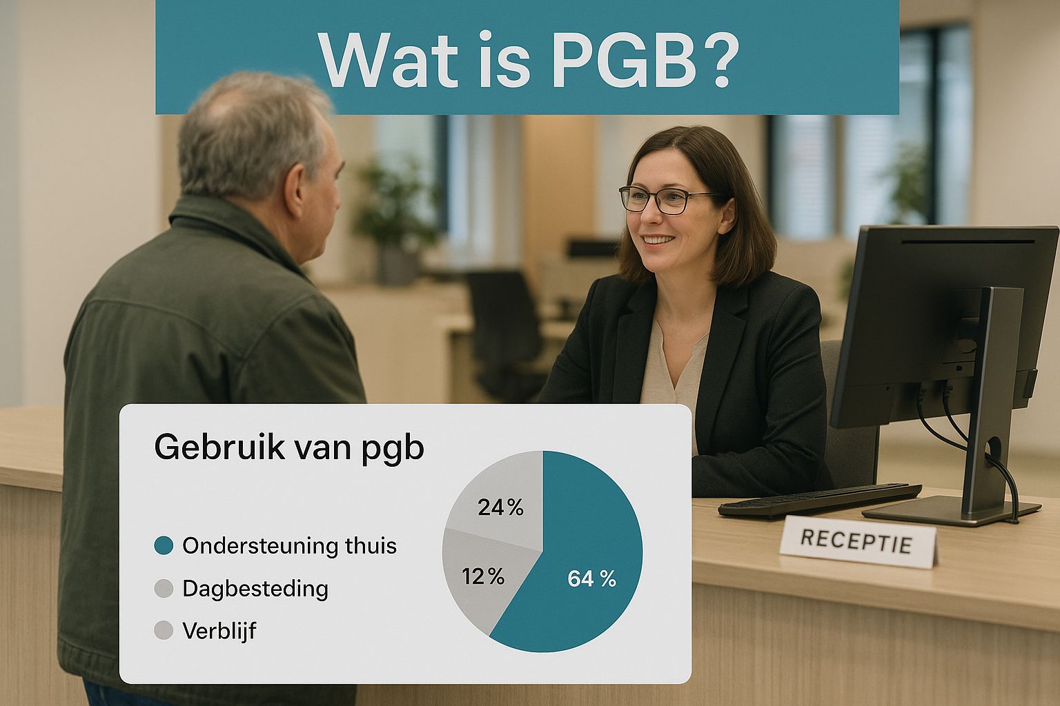 Infographic about pgb aanvragen bij gemeente