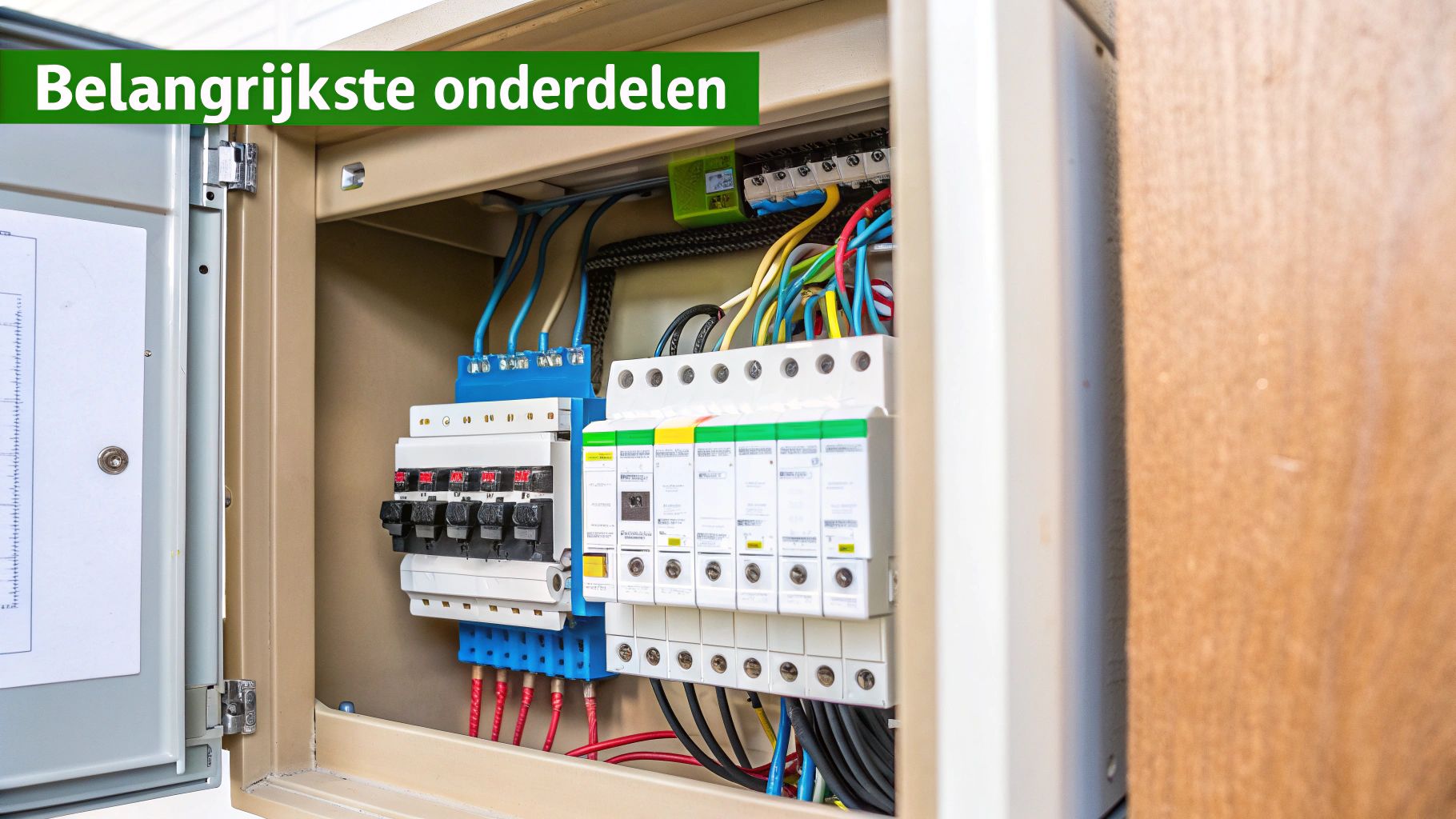 Visuele weergave van de drie sinusgolven van een 3-fasen stroomvoorziening.