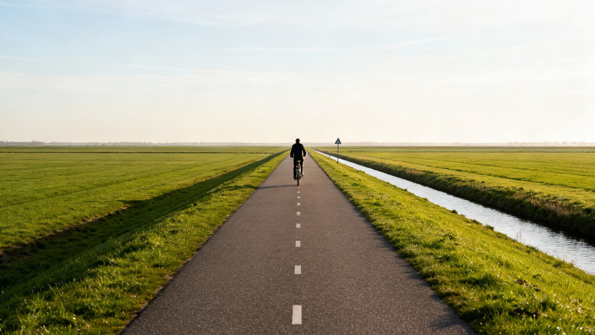 Fietsen door de Flevolandse polder