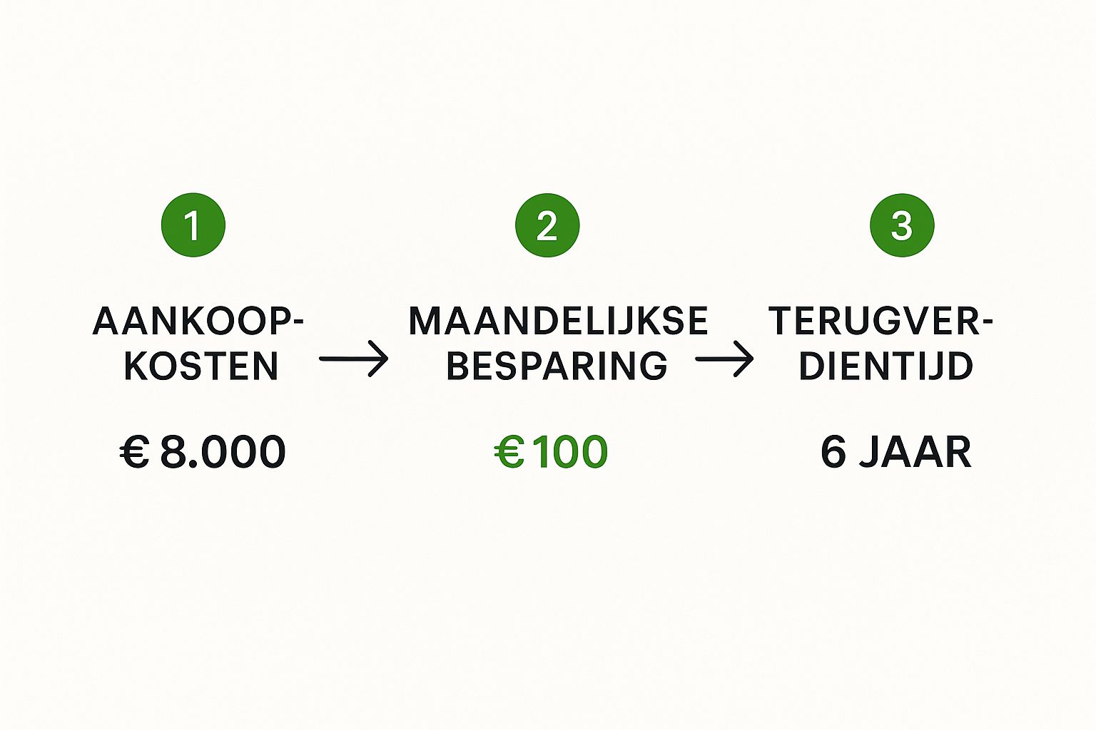 Infographic about zonnepanelen plaatsen