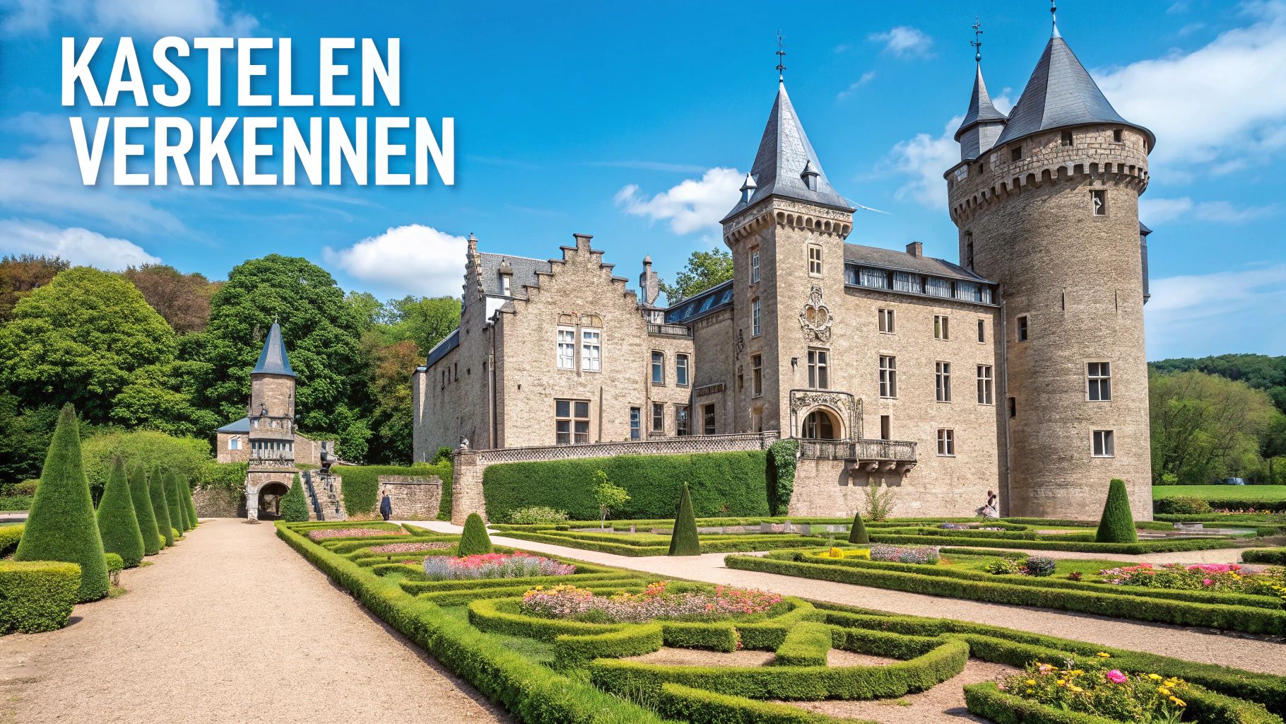 Een imposant kasteel langs de Kastelen en Landgoederenroute in Noord-Limburg