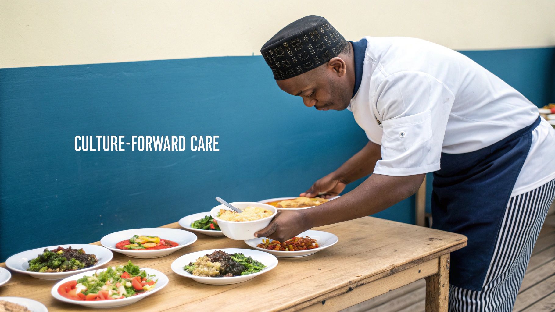 Close-up of a person's hands holding a vibrant bowl of fresh salad with various greens, vegetables, and toppings