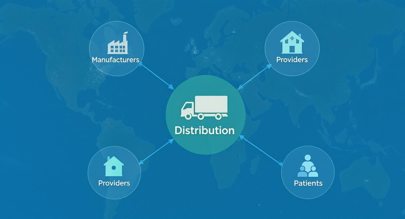 Infographic about medical food distribution services