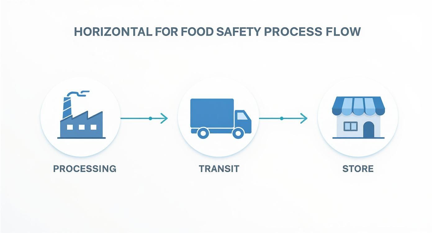 Infographic about temperature controlled food logistics