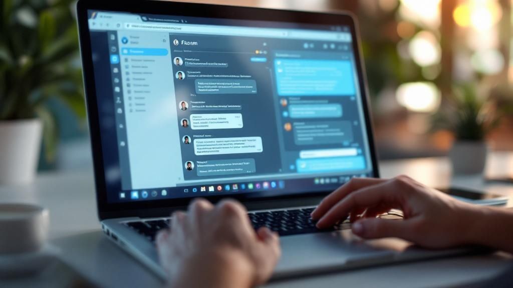 A magnifying glass hovering over a user profile card, symbolizing the vetting process before subscribing.