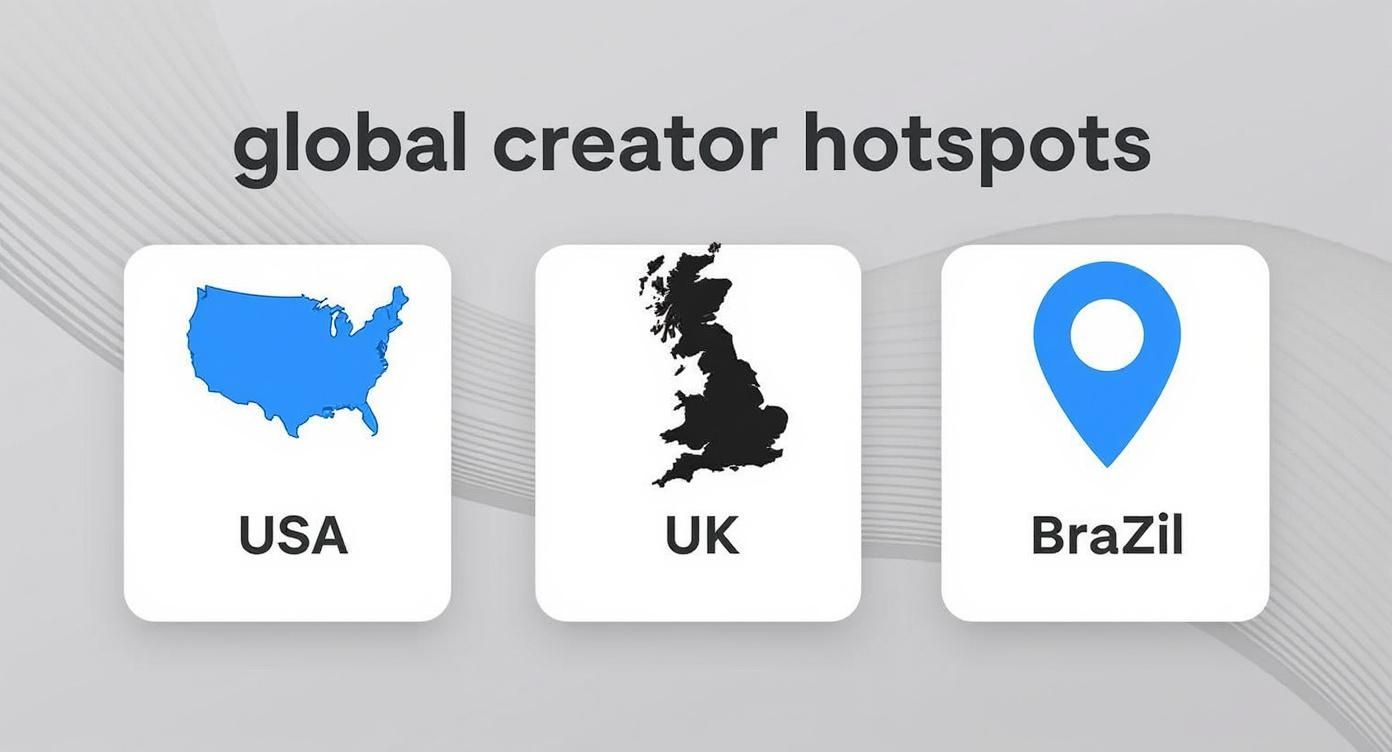 Infographic about only fans map