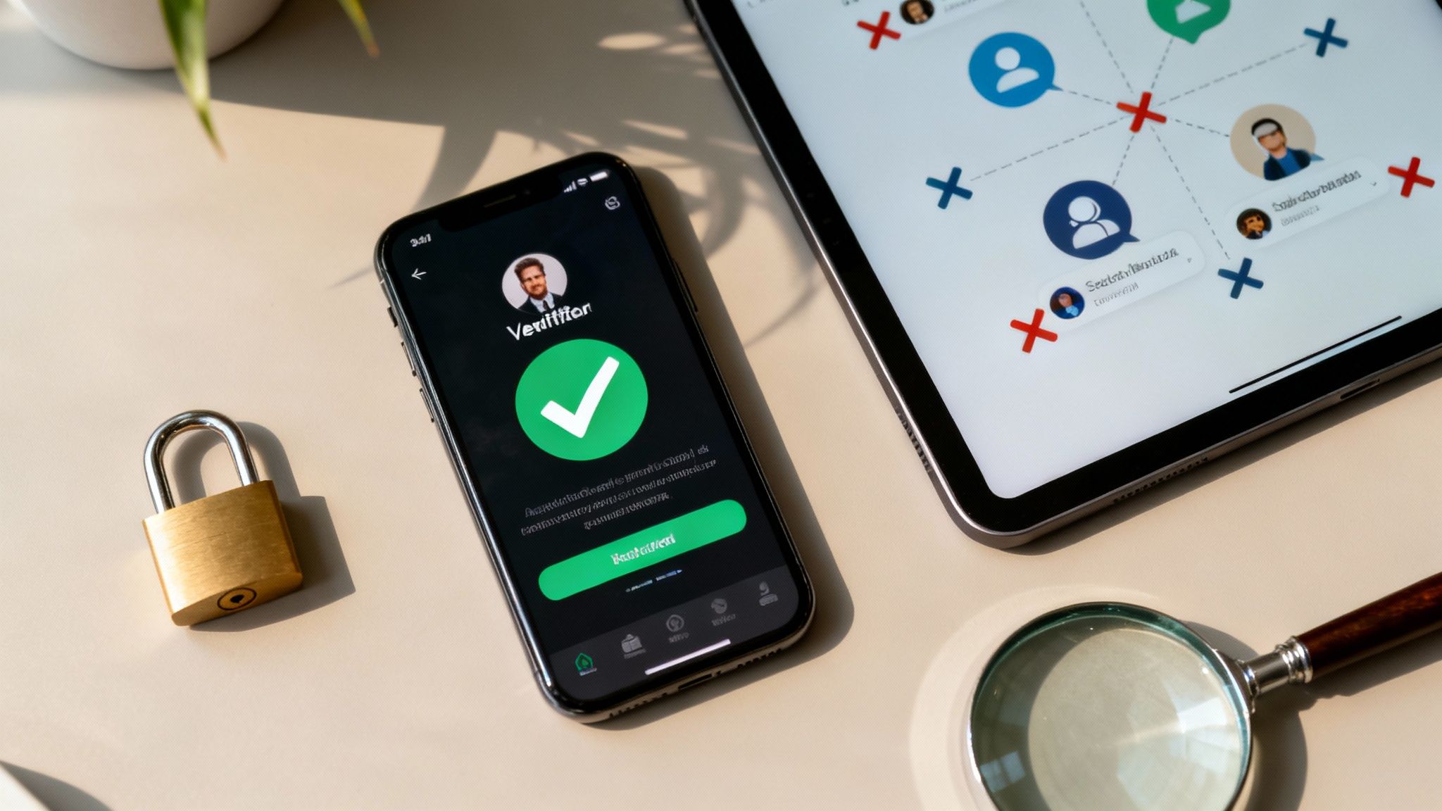 A person looking thoughtful while using a laptop, with question mark graphics overlaid.