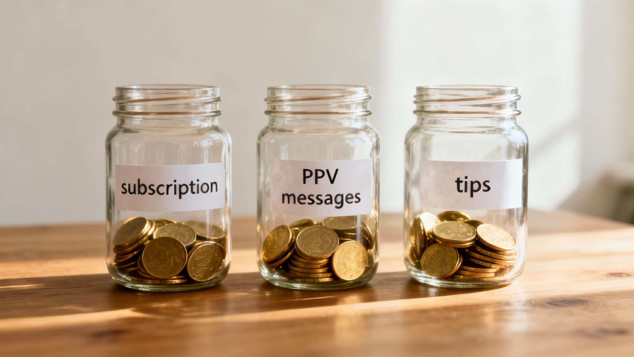 A creator planning their content strategy with sticky notes on a board, symbolizing different income streams.