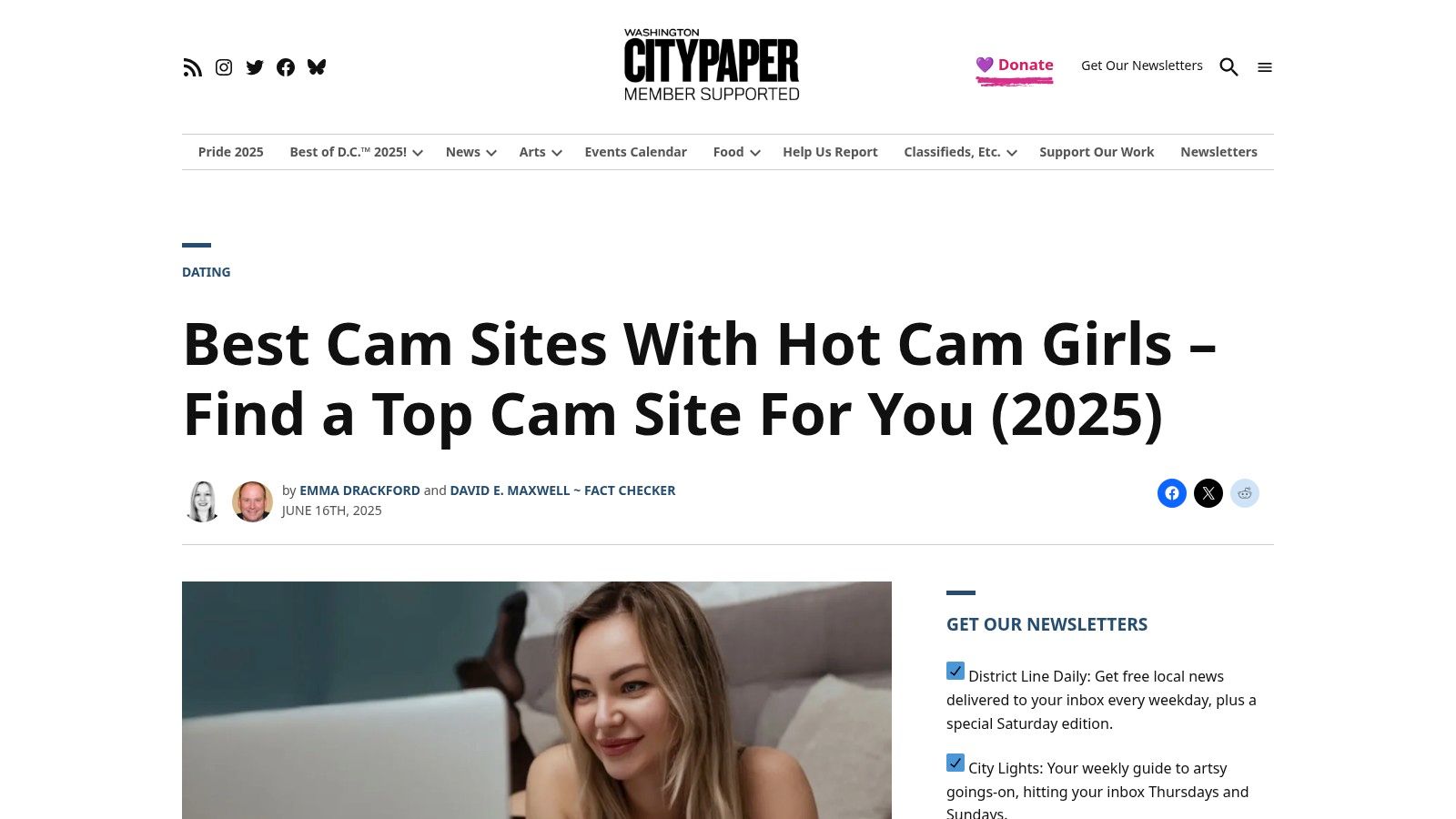 Washington City Paper's Best Cam Sites Article