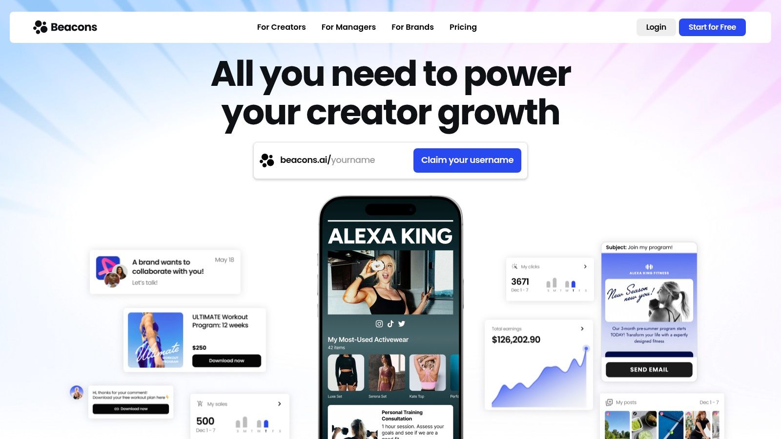 Beacons (link-in-bio alternative)