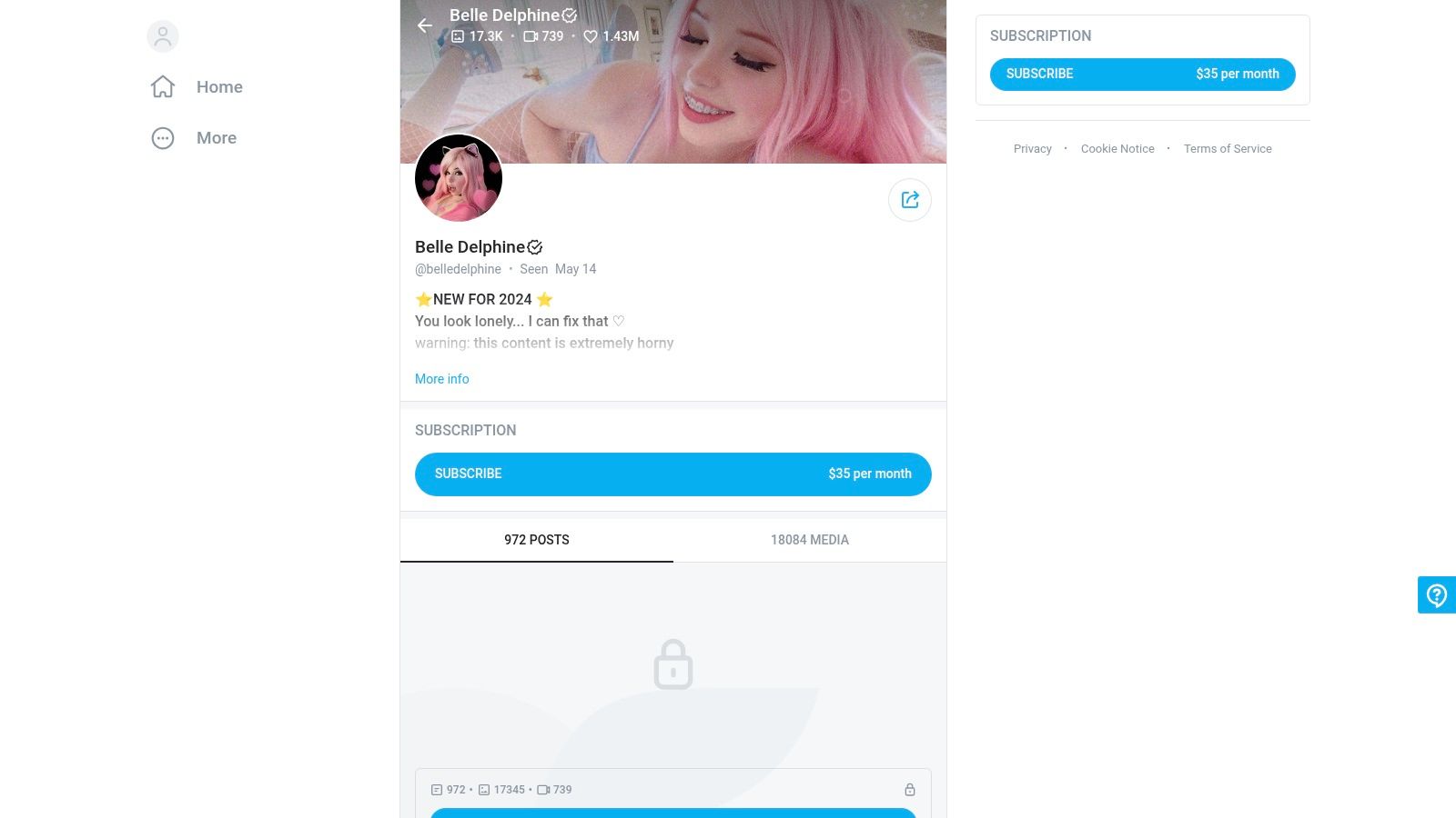 Belle Delphine (@belledelphine)