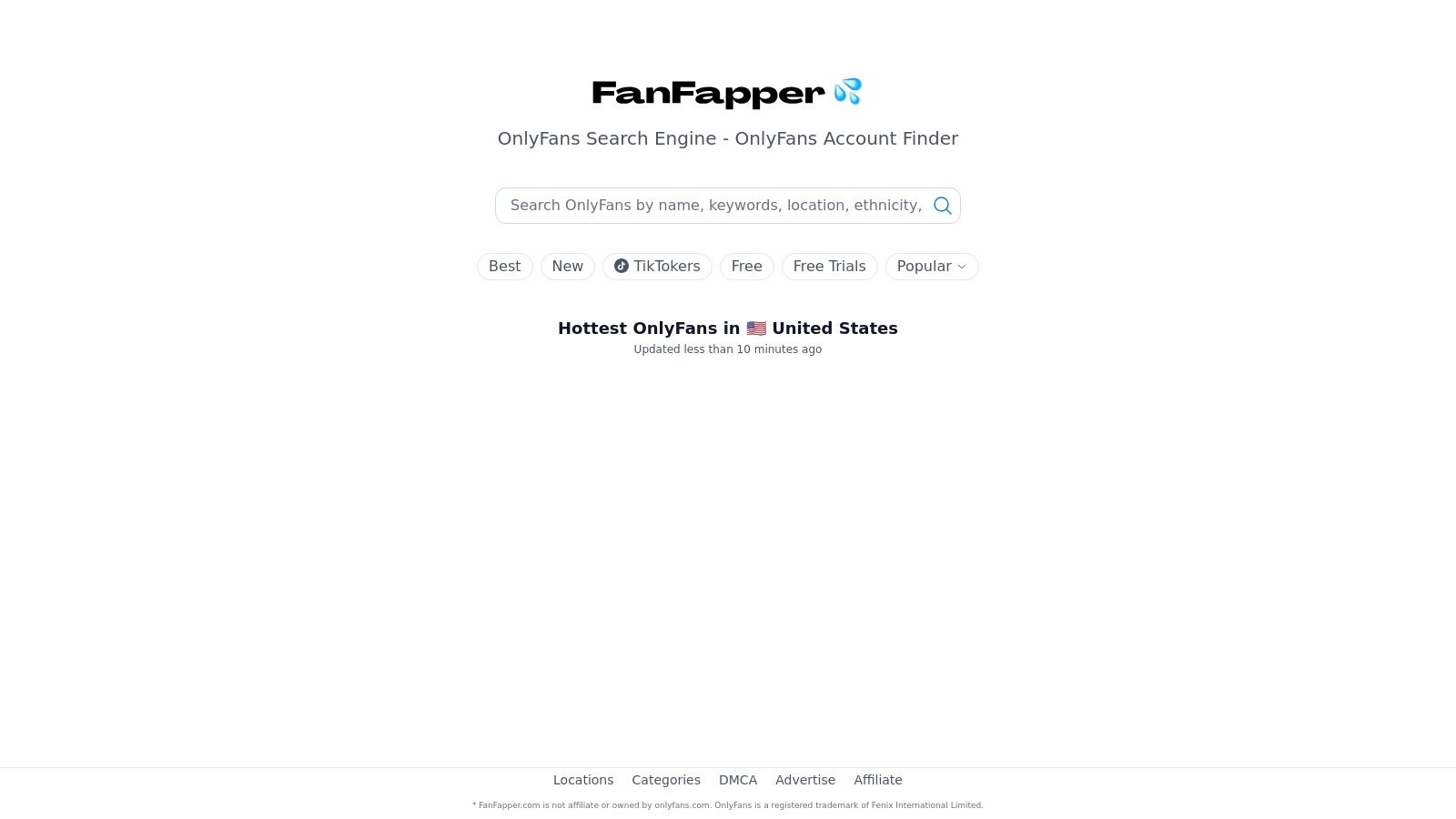 FanFapper (regularly updated 'Top creators' lists with pricing)