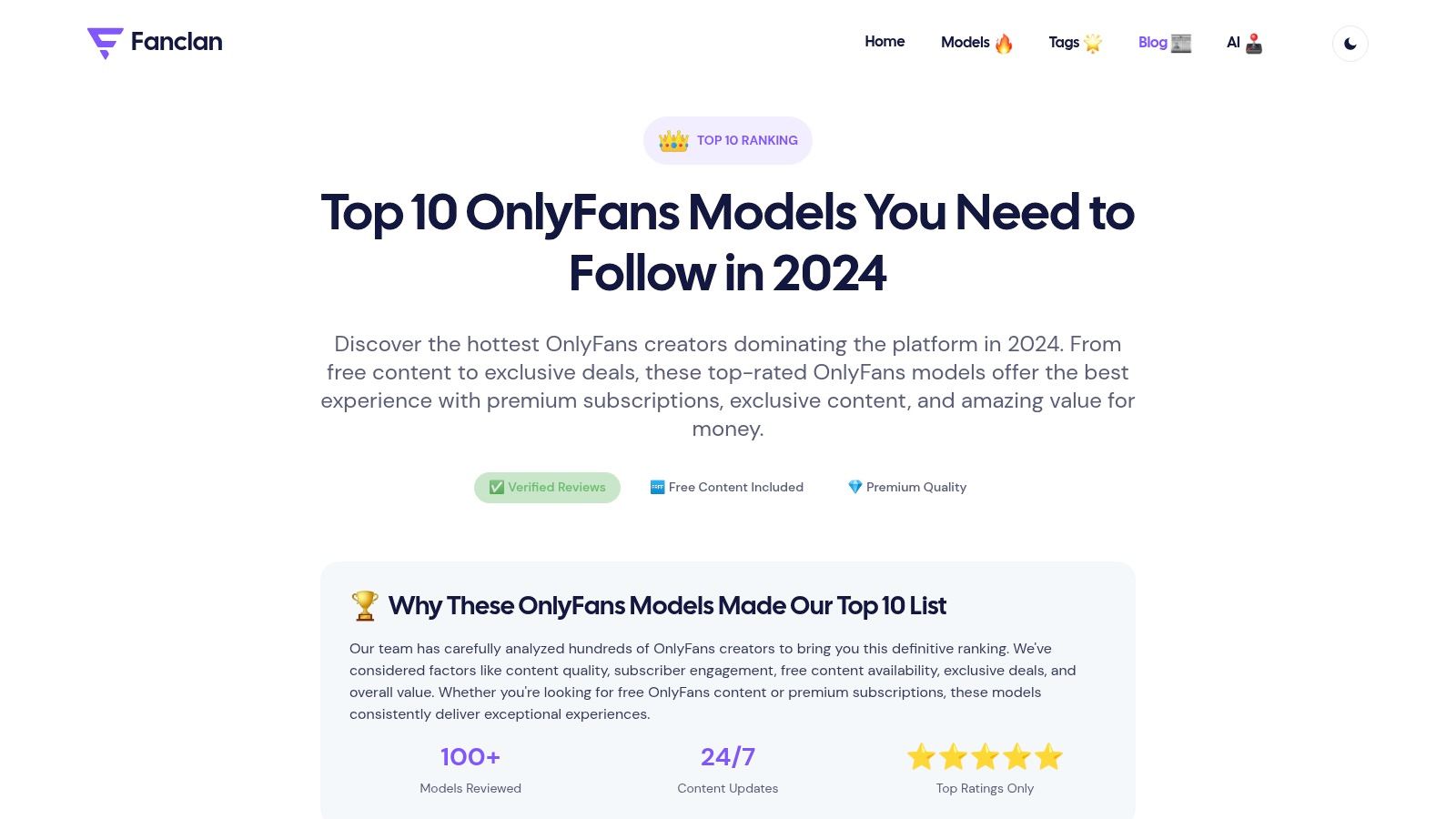 Top 10 Onlyfans Models