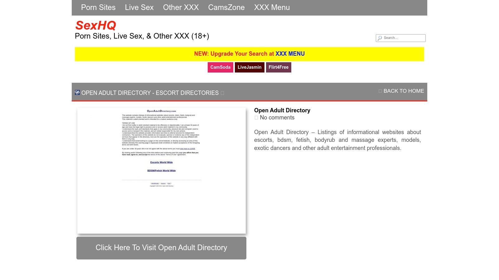 Open Adult Directory by SexHQ