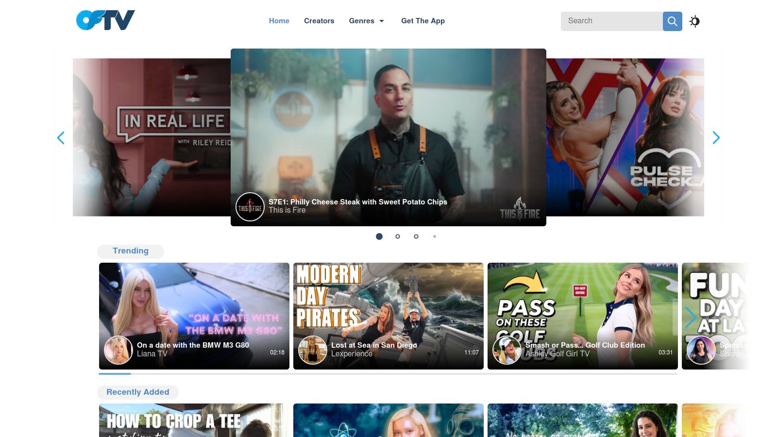 OFTV (OnlyFans’ free, SFW streaming)