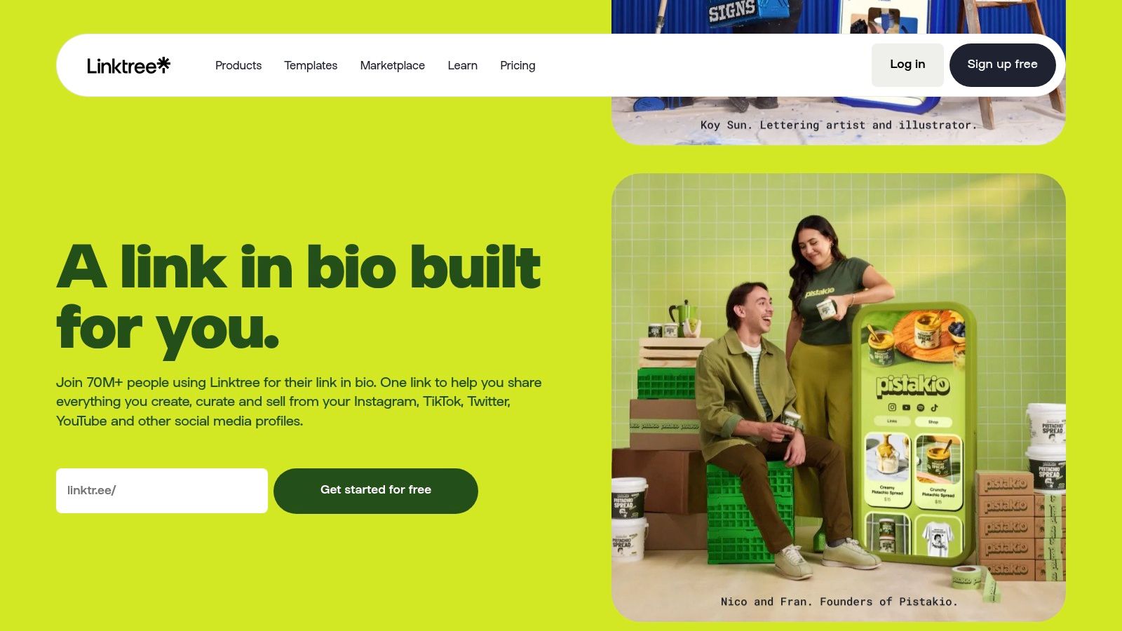 Linktree (creator link-in-bio hubs)