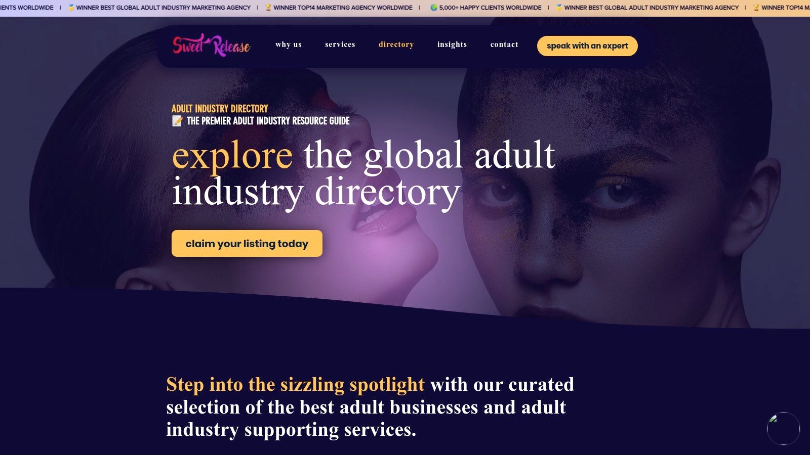 Sweet Release Agency's Adult Industry Directory