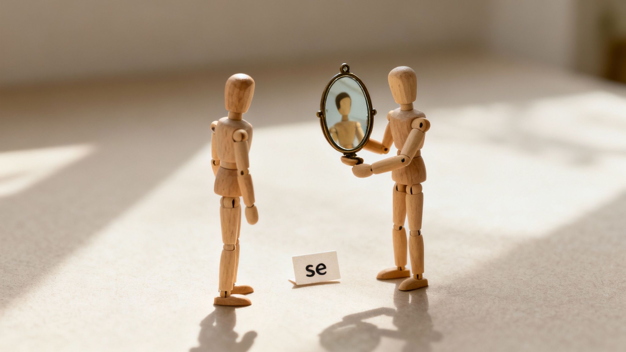 Deux personnes se serrant la main, symbolisant l'action réciproque des verbes pronominaux.