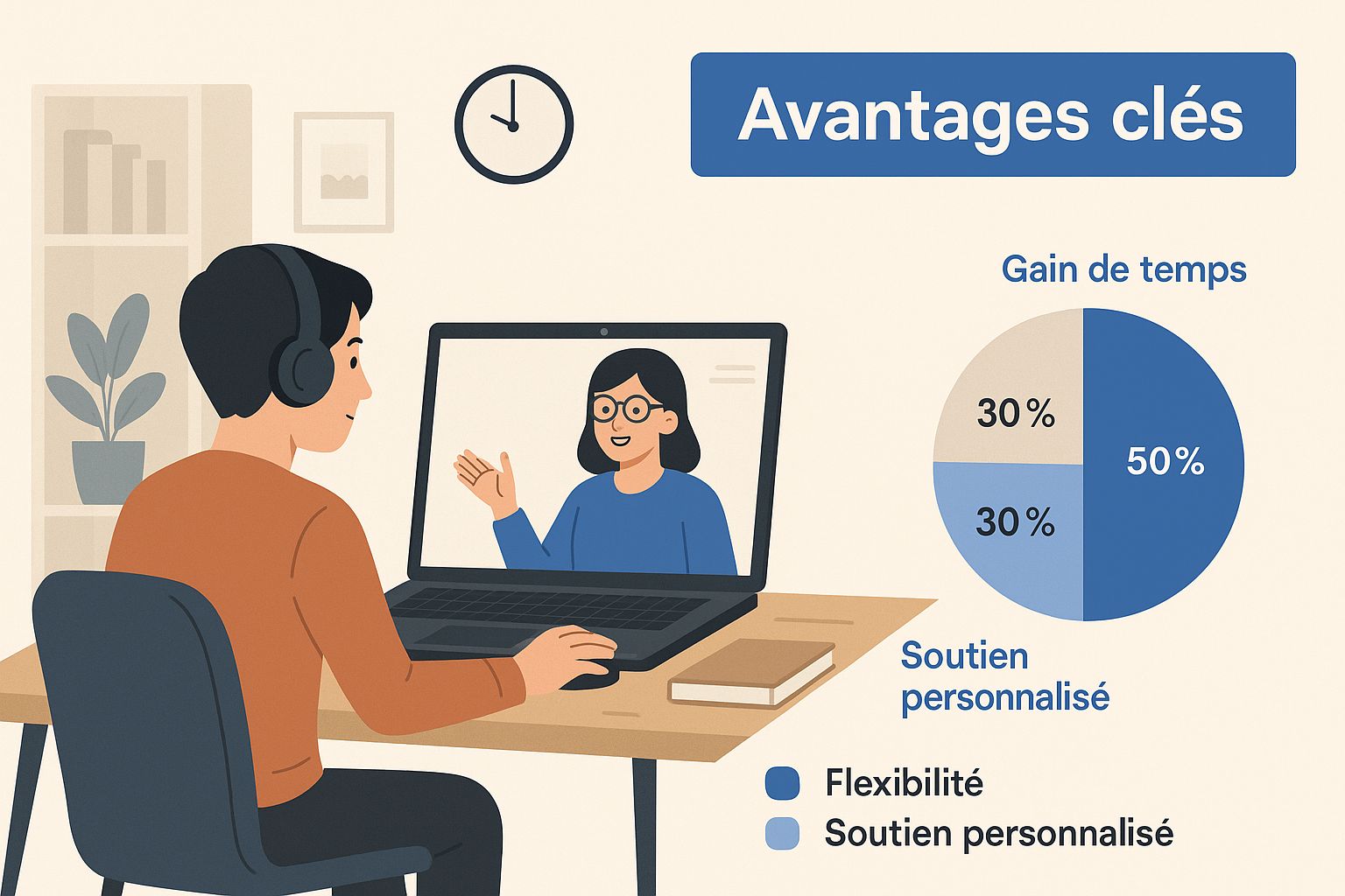 Infographic about tutorat en ligne