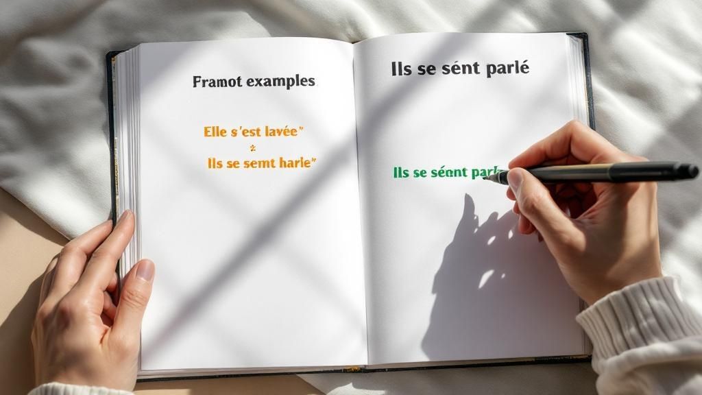 Exercice sur les verbes pronominaux