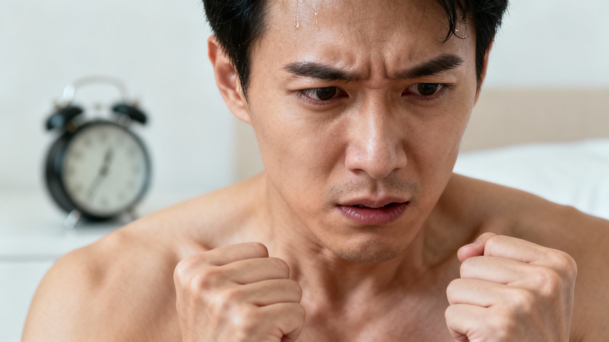 Une personne assise, réfléchissant calmement à la différence entre les symptômes du stress et de l'anxiété.