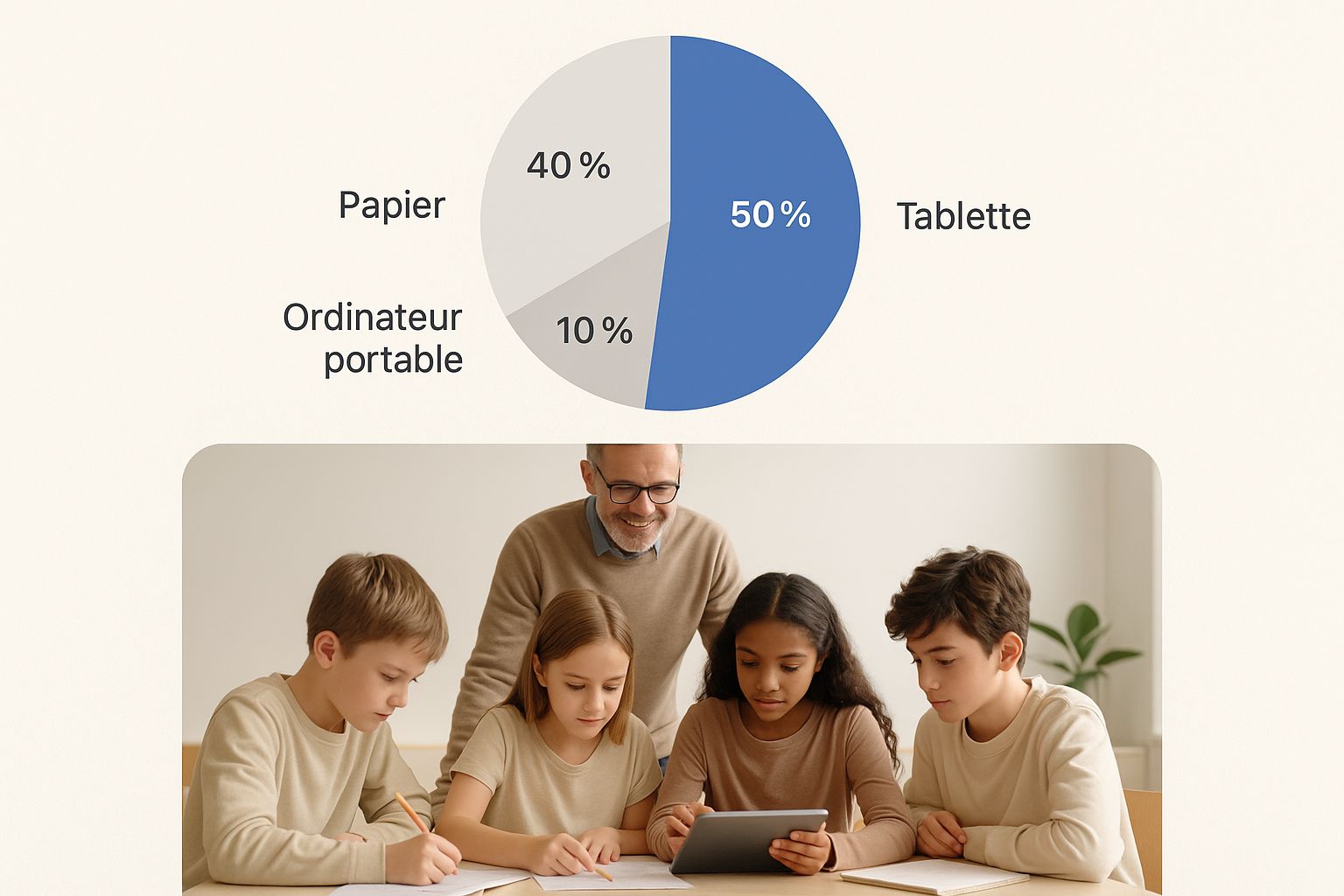 Infographic about rattrapage scolaire
