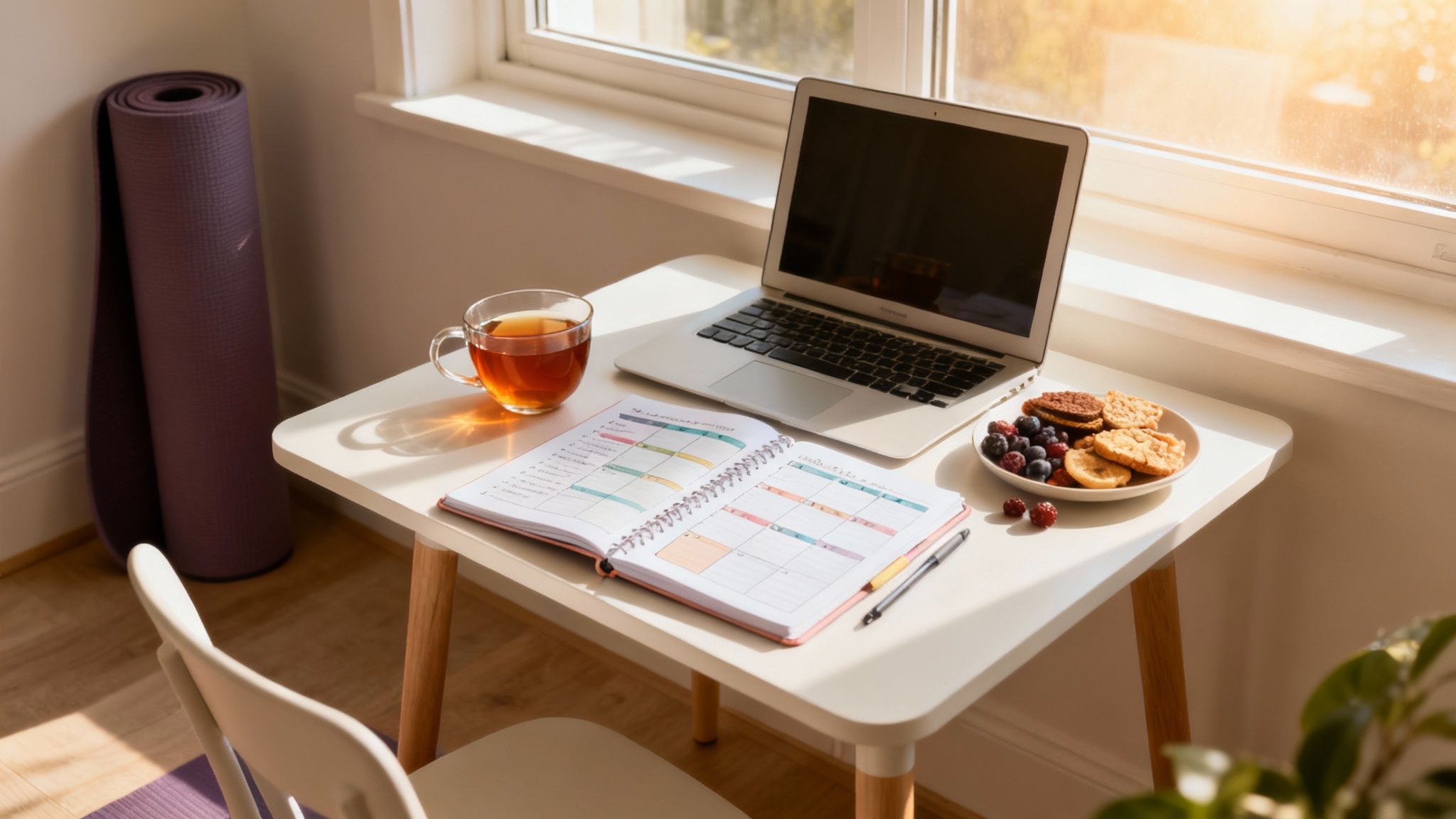 Étudiante souriante avec des livres dans un parc