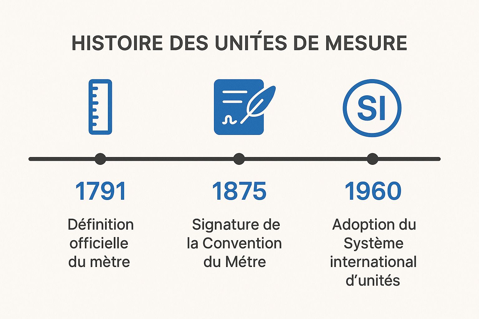 Infographic about conversion de mesures