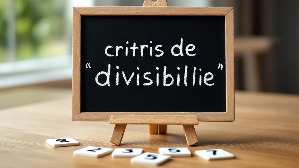 Imaginez maîtriser les nombres avec une aisance surprenante grâce aux critères de divisibilité.
