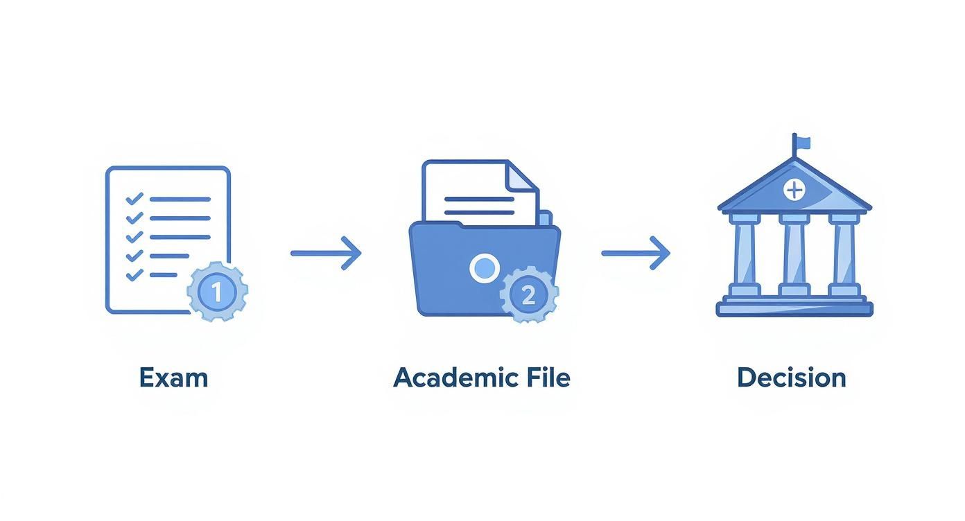 Infographic about préparation à l'examen d'admission au secondaire au québec