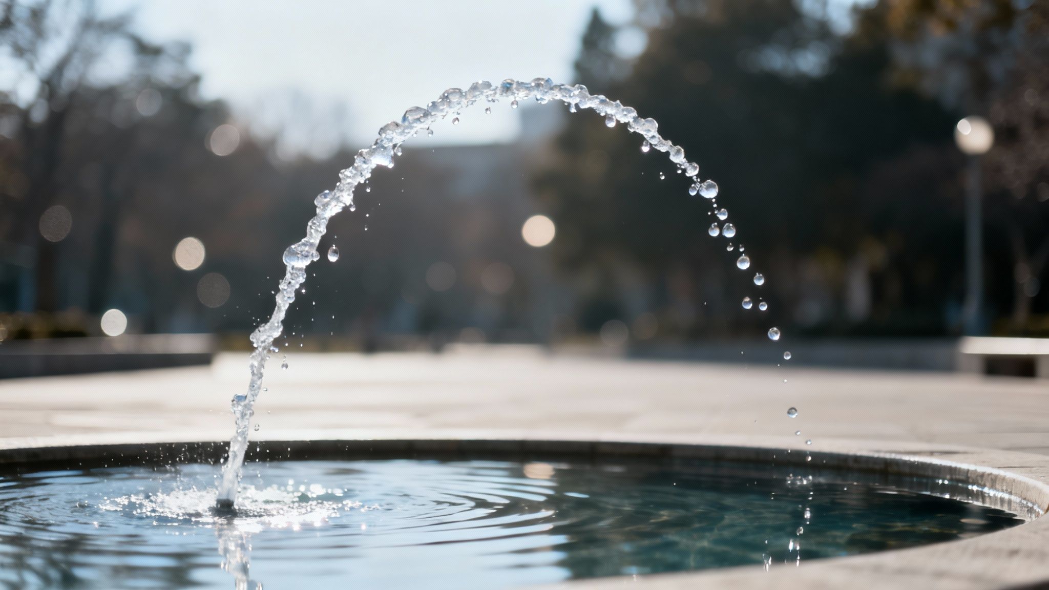 Les jets d’eau et les fontaines