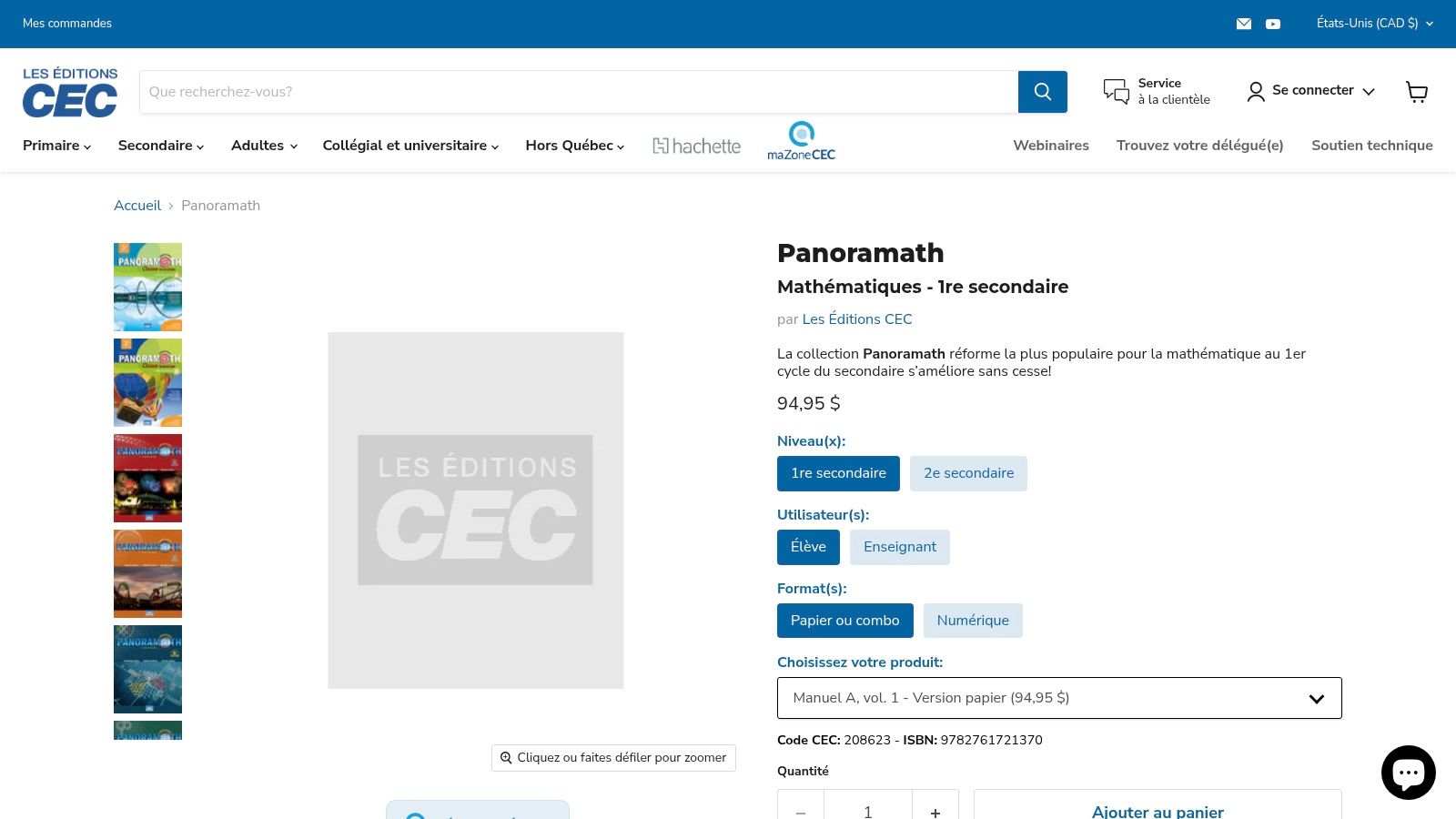 Éditions CEC (Point de mire / Panoramath)