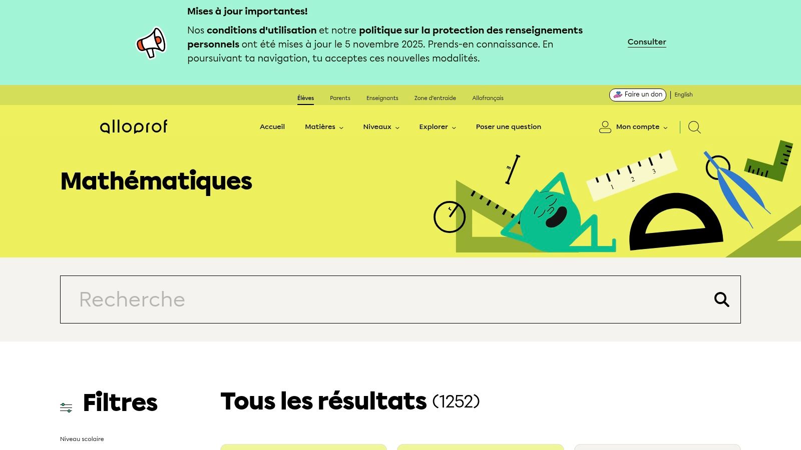 9. Alloprof : Le complément essentiel à la pratique