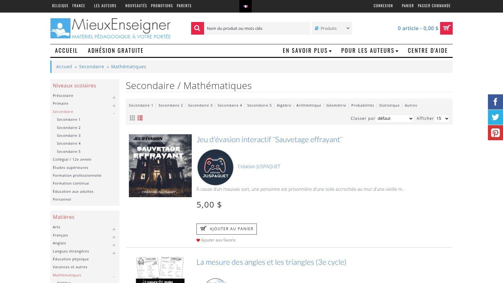 MieuxEnseigner.ca : La place de marché des enseignants