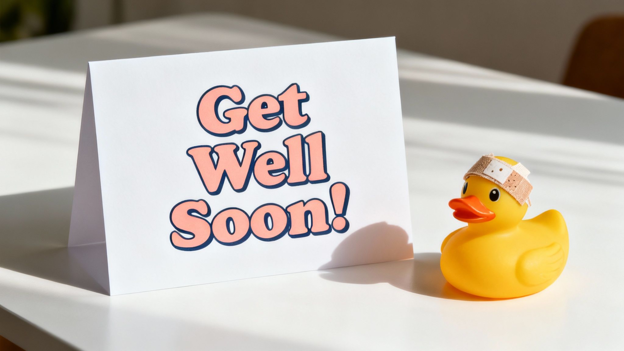 Humorous and Light-Hearted Get Well Message