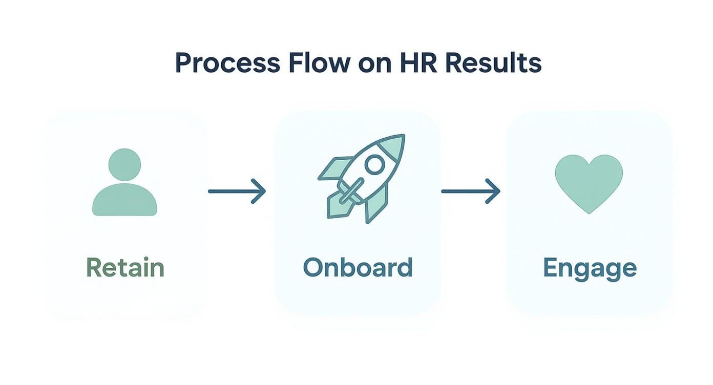 Infographic about digital transformation in hr