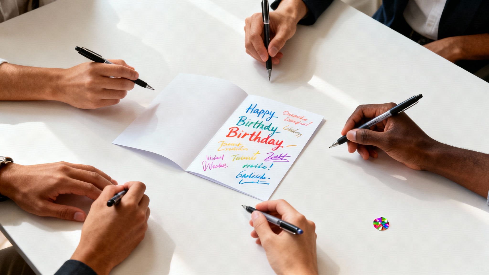 Team-Delivered Birthday Message
