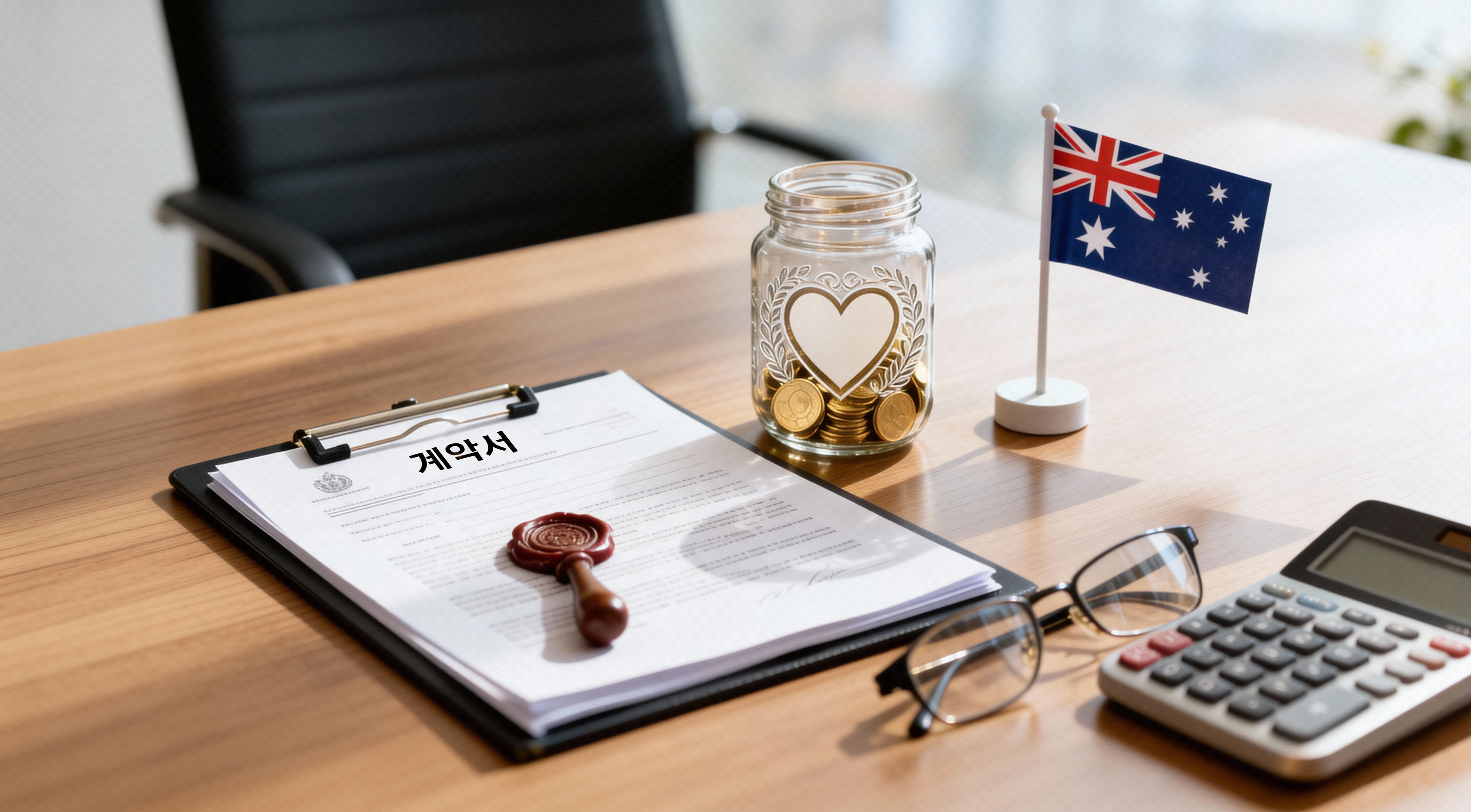 호주 Private Ancillary Fund(PAF) 설립을 통해 기부와 절세 전략을 설명하는 재무 및 자선 계획 이미지