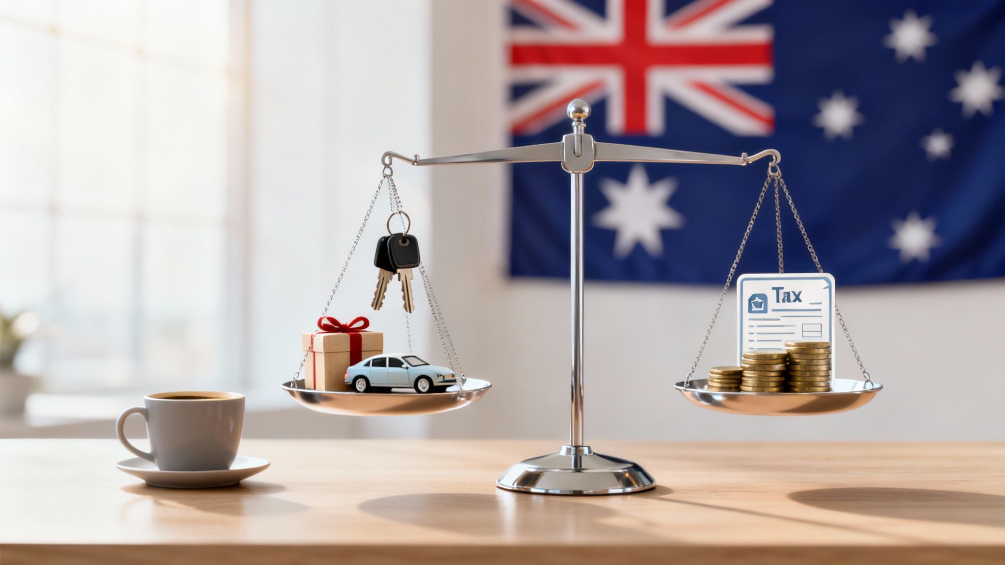 Overview illustration for employers showing how to manage fringe benefits tax (FBT) obligations in Australia.