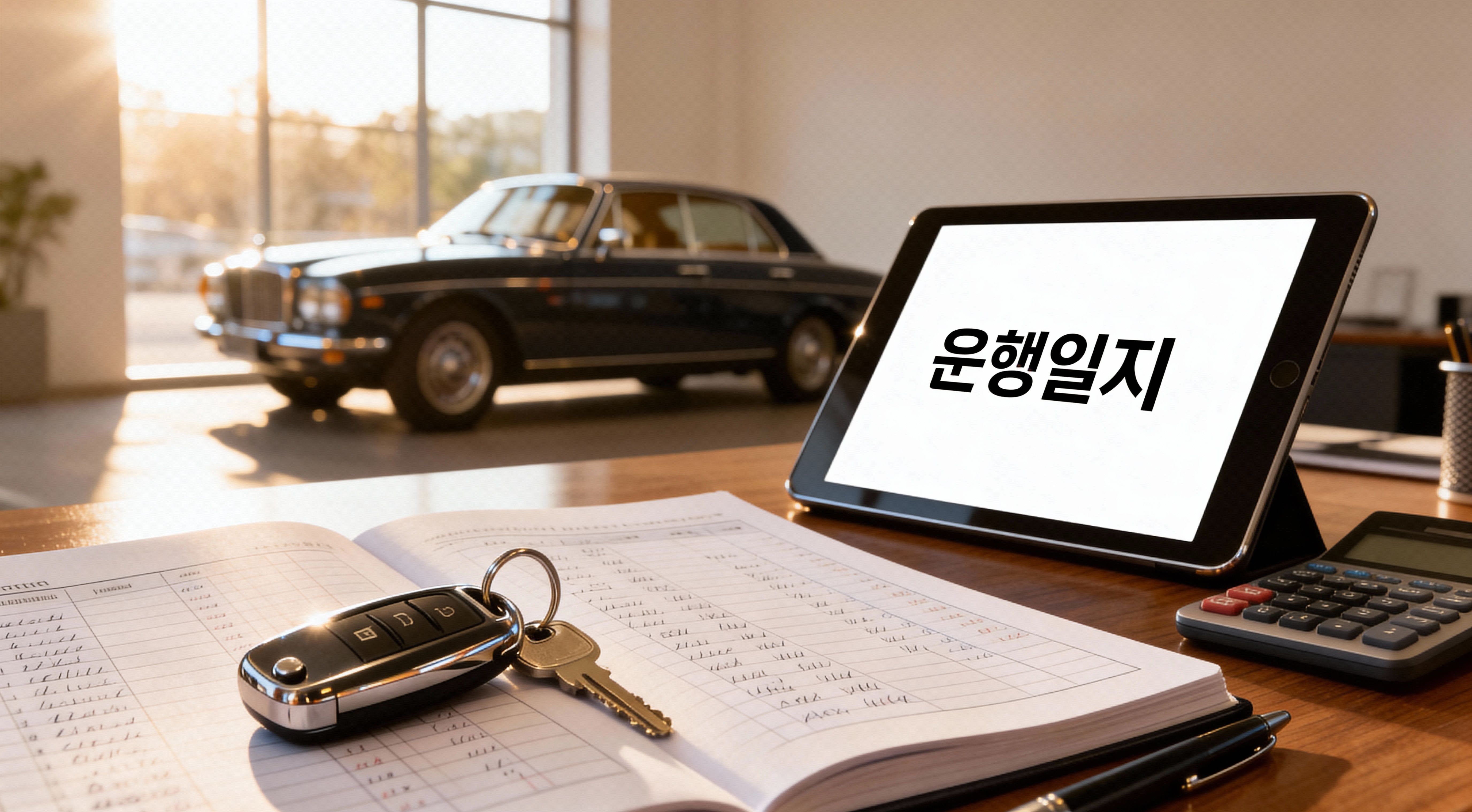 ATO 규정에 따른 Car Logbook 작성 예시로 호주 차량 경비 공제를 준비하는 모습