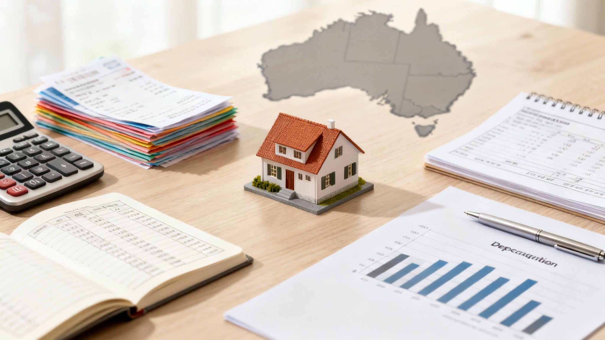 Key tax deductible items for rental property in Australia, including allowable expenses and depreciation rules under the 2026 ATO update.