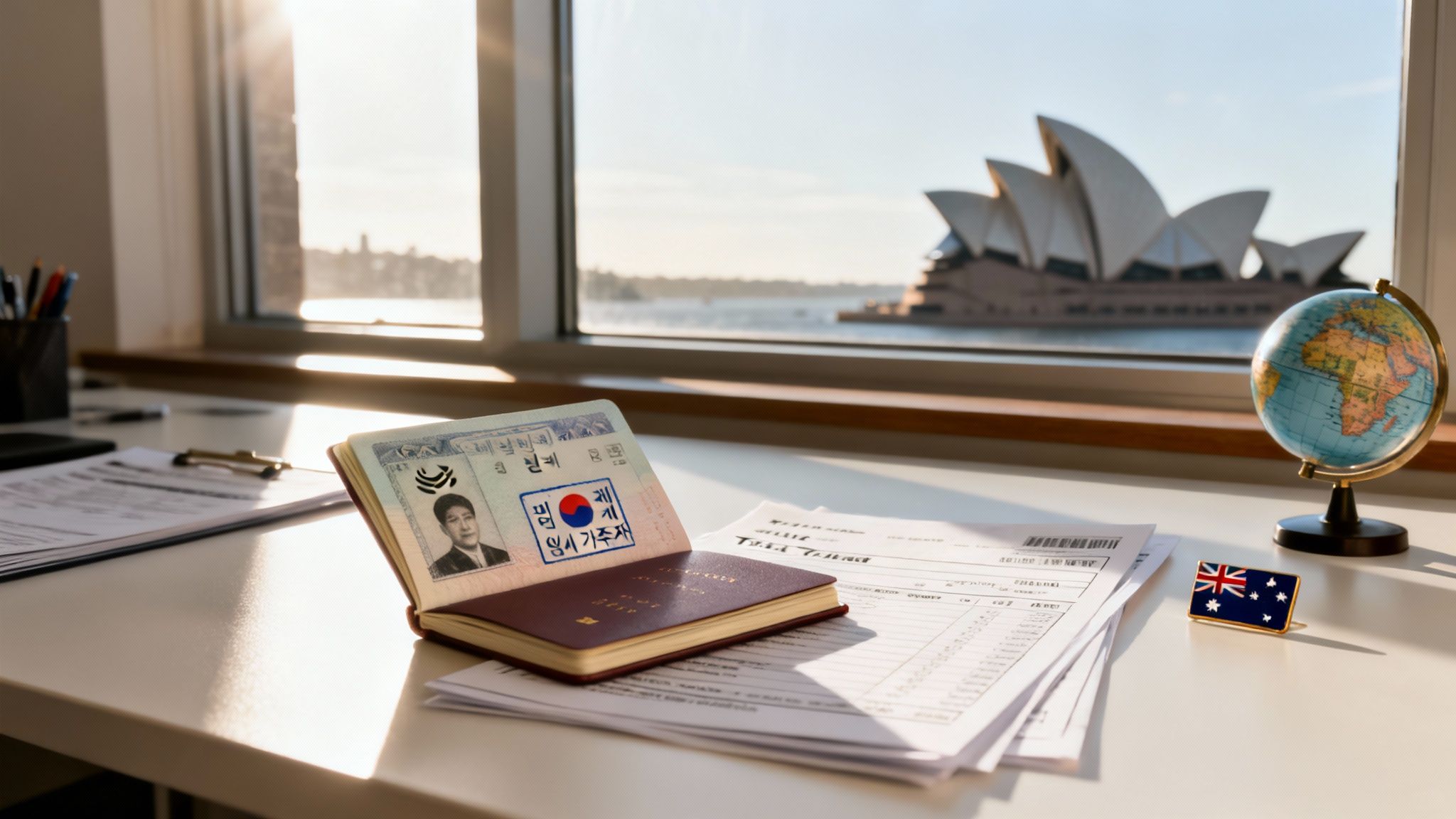 호주 임시 거주자 세금 규정과 Temporary Resident 세금 신고를 설명하는 가이드 이미지