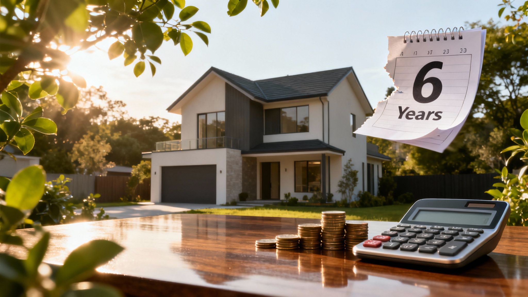 Australian home illustrating the main residence exemption 6-year rule and how homeowners can reduce capital gains tax under ATO guidelines.