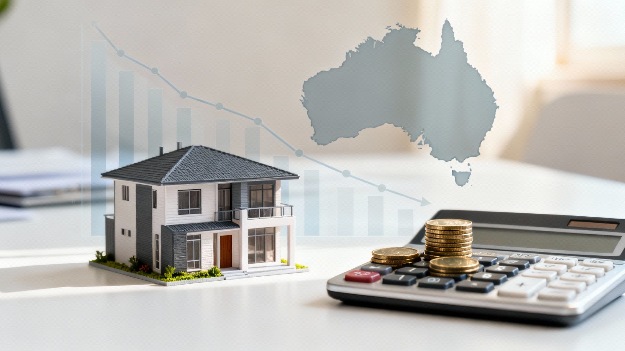 호주 부동산 투자에서 세금 절감을 돕는 주택 감가상각 전략을 설명하는 이미지